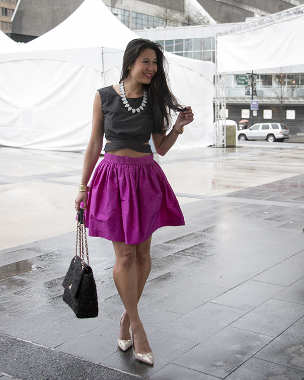 Teacher’s Pet Purple Party Skirt at Fashion Week