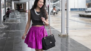 Salt and Shimmer PARTYSKIRTS - Teacher's Pet Purple Party Skirt at Fashion Week