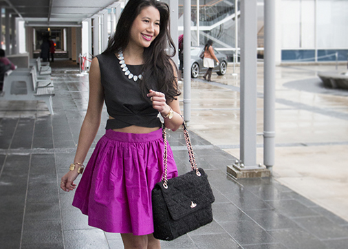 Salt and Shimmer PARTYSKIRTS – Teacher’s Pet Purple Party Skirt at Fashion Week