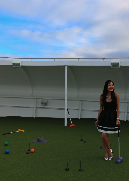 Salt and Shimmer - Croquet in pumps - Princess Cruises